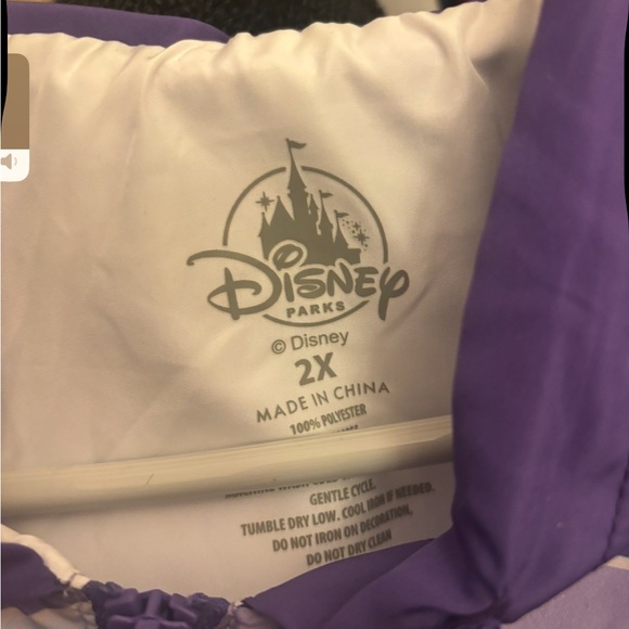 NWT Disney Parks Tomorrowland Purple and White Windbreaker Jacket - Picture 2 of 5
